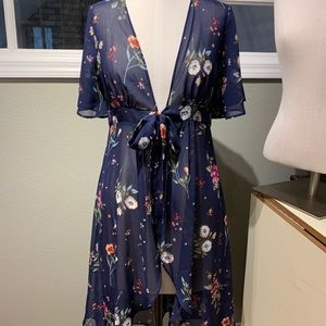 Fancy floral duster